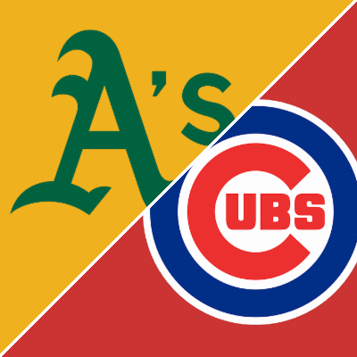 Oakland Athletics vs Chicago Cubs match player stats.